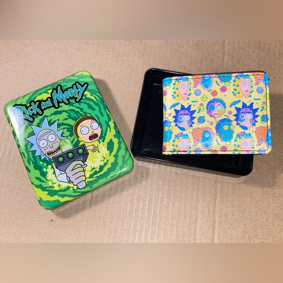 Rick & Morty Collectible Tin & Wallet - Picture 2 of 4